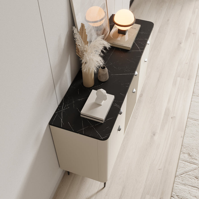 Meubella - Dressoir Mace - Beige - 130 cm