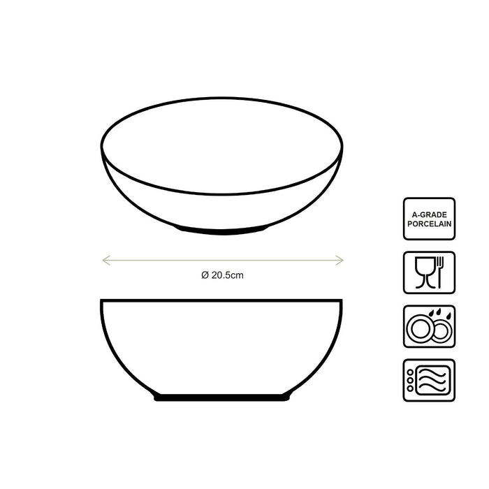 vtwonen Painted Kommen - Ronde schaaltjes - Serviesset van 2 - 20.5cm