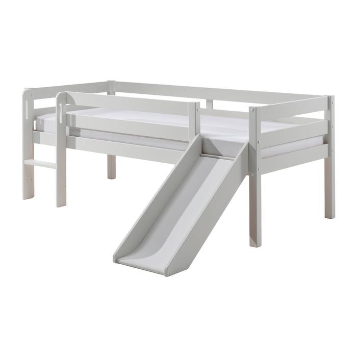 Vipack Pino Halfhoogslaper met Glijbaan 90 x 200 cm - Wit