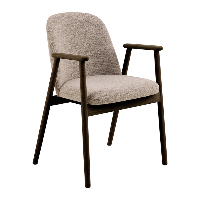 by fonQ Miro Eetkamerstoel - Zand / Donker Eiken