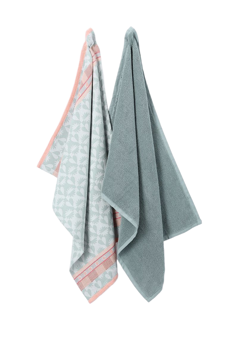 Sissy-Boy Lichtblauwe handdoek en theedoek