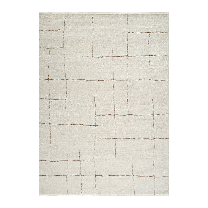 by fonQ Stribb Vloerkleed 160 x 213 cm - Latte