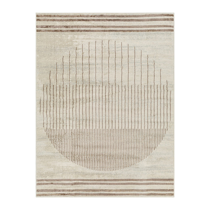 by fonQ Weeve Vloerkleed 200 x 275 cm - Licht Zand