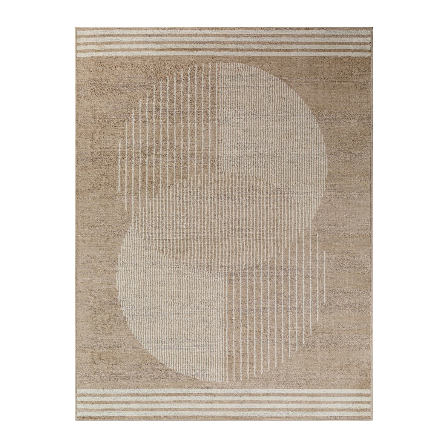 by fonQ Weeve Vloerkleed 160 x 215 cm - Donker Beige