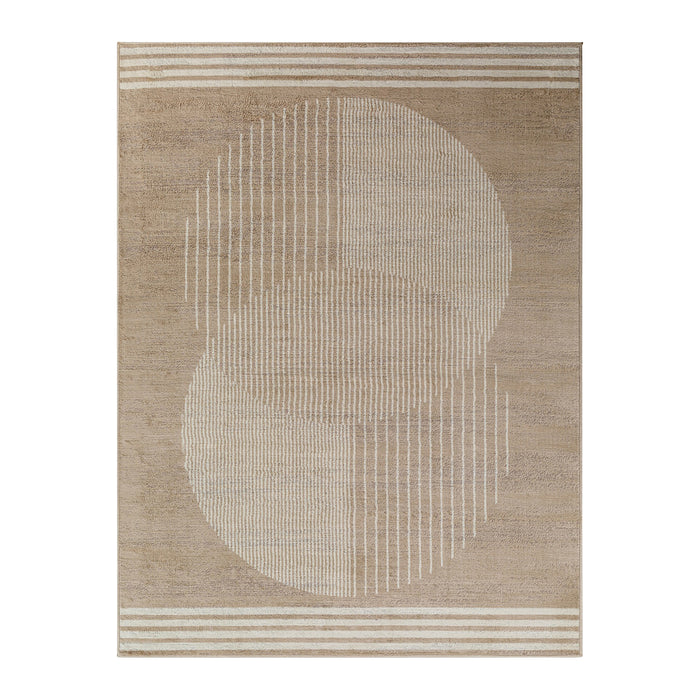 by fonQ Weeve Vloerkleed 160 x 215 cm - Donker Beige
