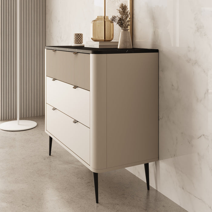 Meubella - Ladekast Mace - Beige - 90 cm