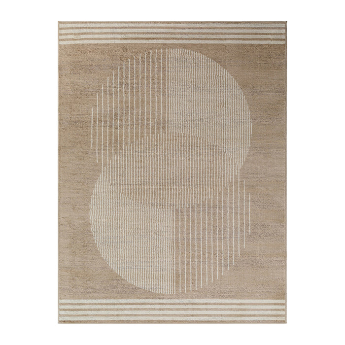 by fonQ Weeve Vloerkleed 200 x 275 cm - Donker Beige