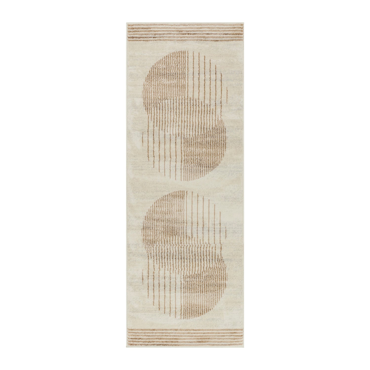 by fonQ Weeve Runner Vloerkleed 80 x 220 cm - Licht Beige