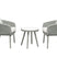 Giga Living - Bistroset Grijs - PE Wicker - Set Van 3