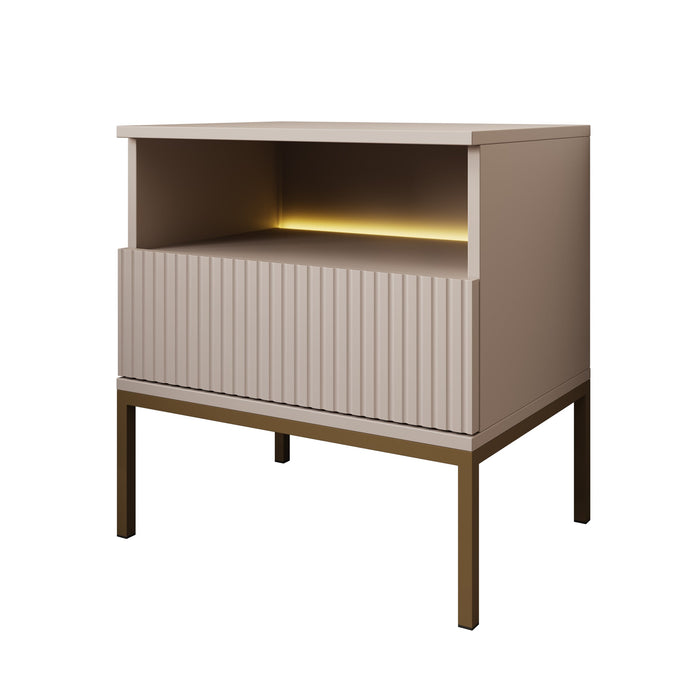 Meubella - Legend - Nachtkastje - Beige