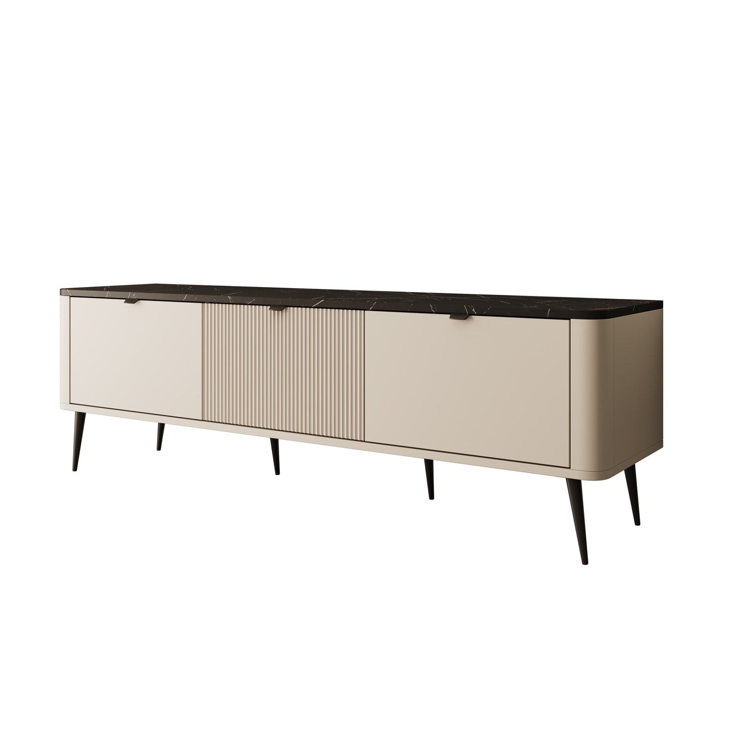 Meubella - TV-Meubel Mace - Beige - 160 cm