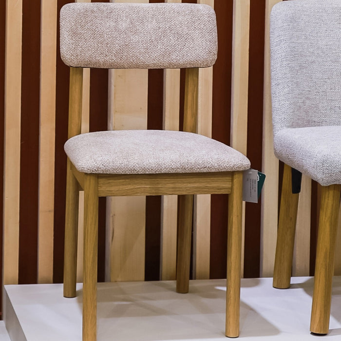 Giga Living - Eetkamerstoel Zand Bouclé - Canora - Set van 2