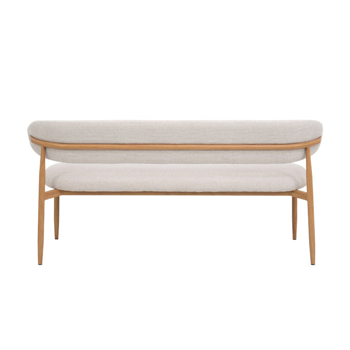 Giga Meubel - Eetkamerbank - Beige|Naturel - 200x55x77cm - Alexia