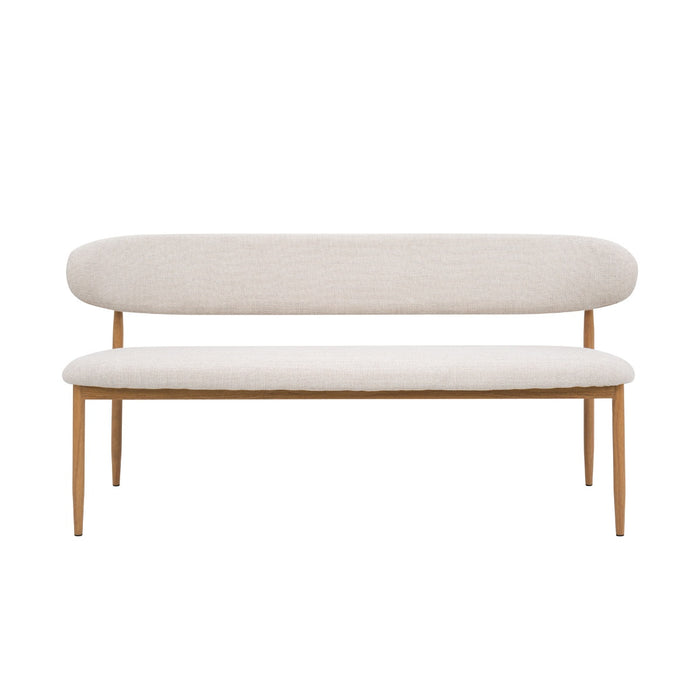 Giga Meubel - Eetkamerbank - Beige|Naturel - 180x55x77cm - Alexia