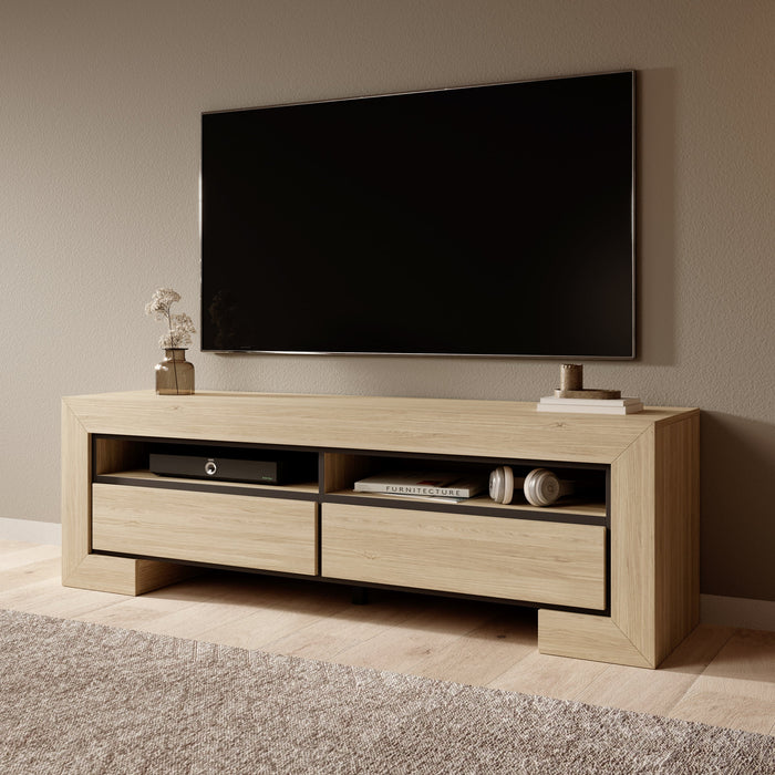 Meubella - Cayuga - TV-Meubel - Eiken - 160 cm