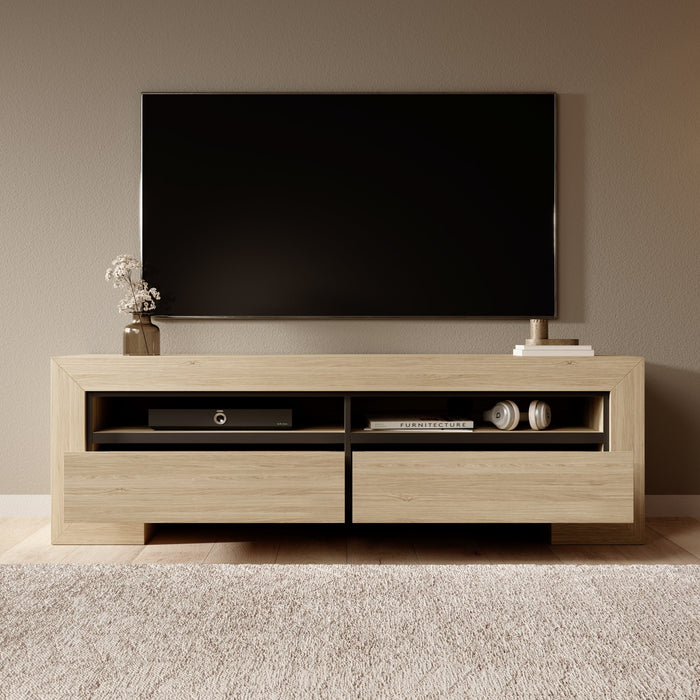 Meubella - Cayuga - TV-Meubel - Eiken - 160 cm