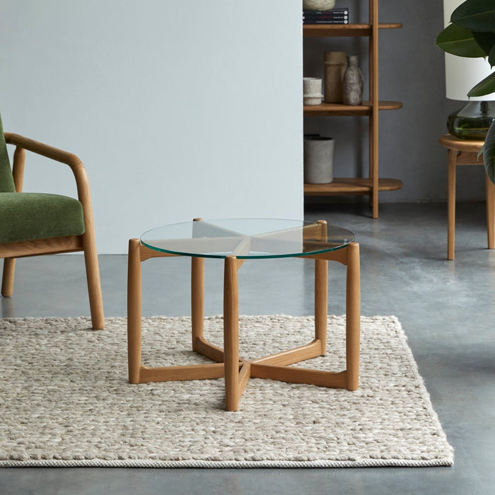 Tikamoon - Massief eikenhouten salontafel 64x64 Nori