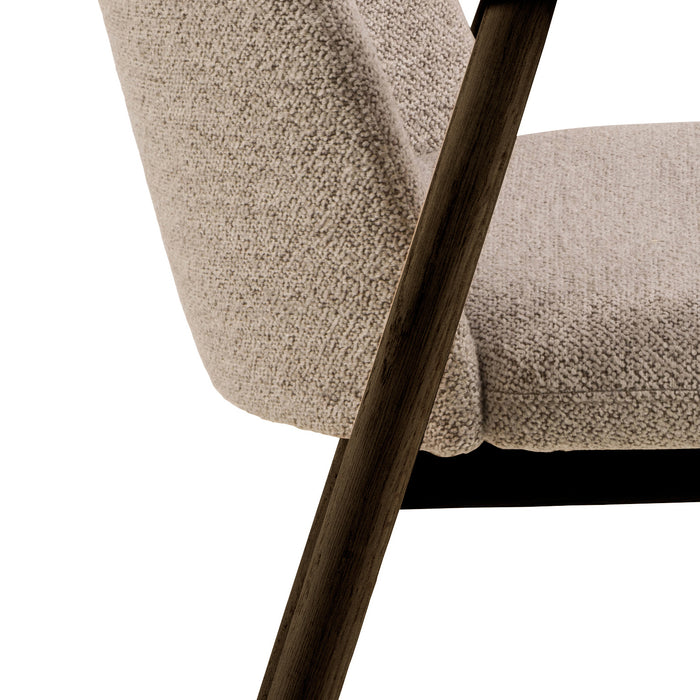 by fonQ Miro Eetkamerstoel - Zand / Donker Eiken