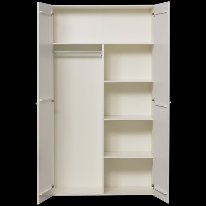 WOOOD Sipke Optiepakket Garderobekast - Grenen - Wit - 210x110x55