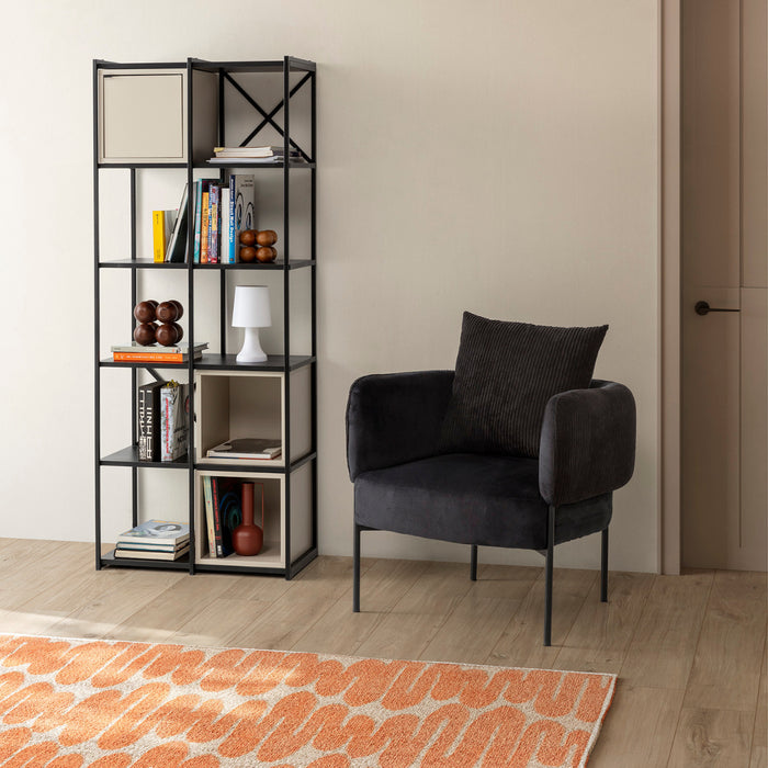 Calicosy - Fauteuil ARUNI - L73 cm - Metalen poten