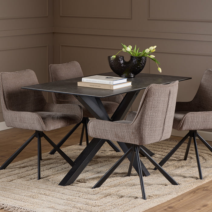 by fonQ Riff Eetkamerstoel - Dusty Brown