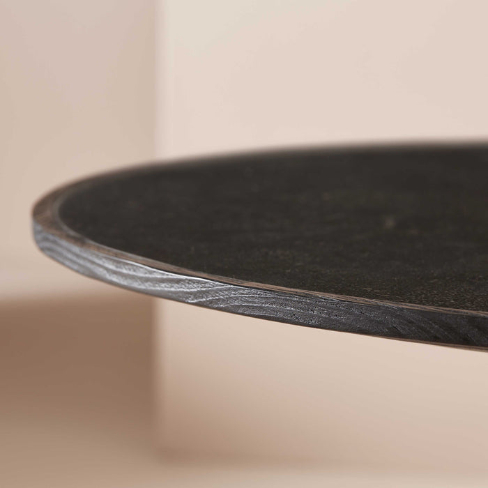 Signature - Salontafel MAFRA - L70 cm - Eiken en blauwe steen