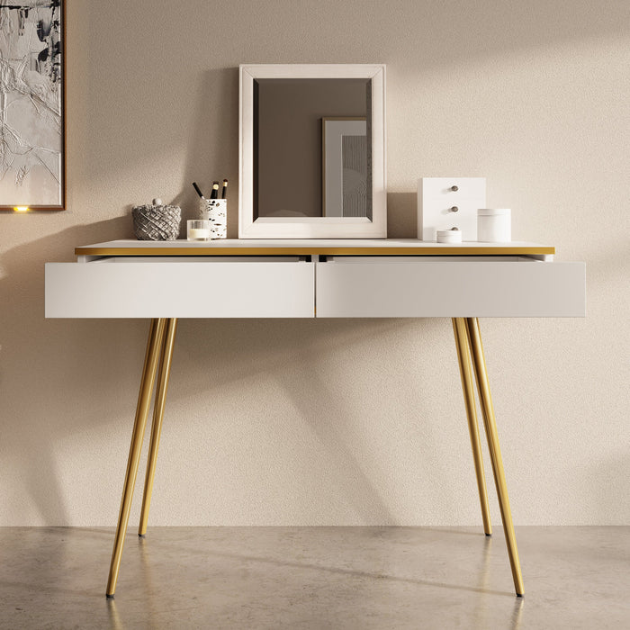 Meubella - Kaptafel Orleans - Wit - 102 cm