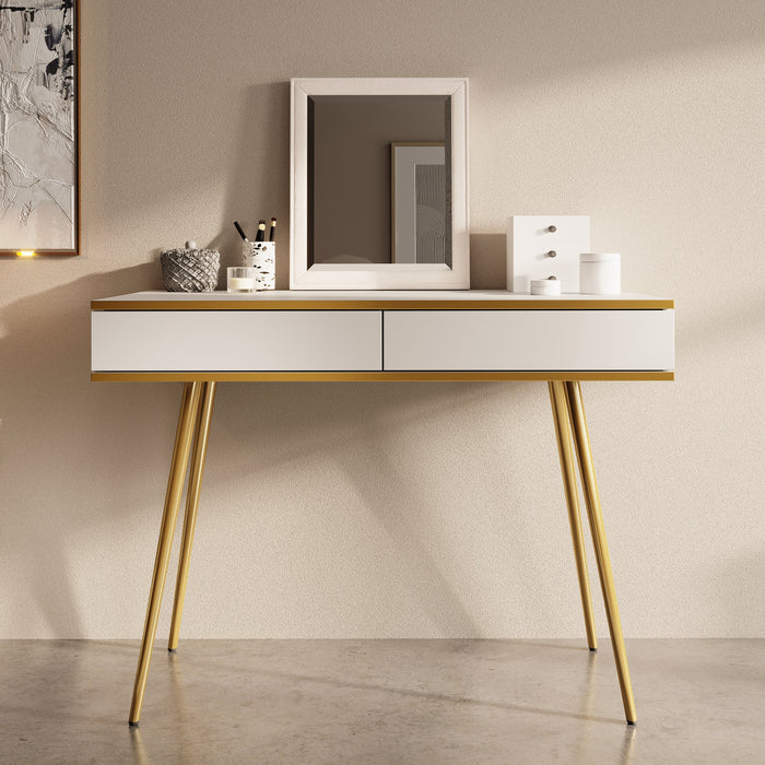 Meubella - Kaptafel Orleans - Wit - 102 cm