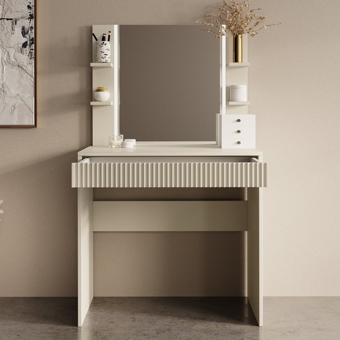 Meubella - Delaware - Kaptafel - Beige - 80x40 cm