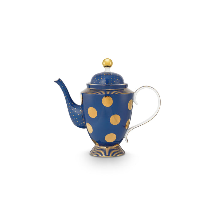 Pip Studio Theepot Dot Delight - Theekan - Navy| Goud - 1,25l