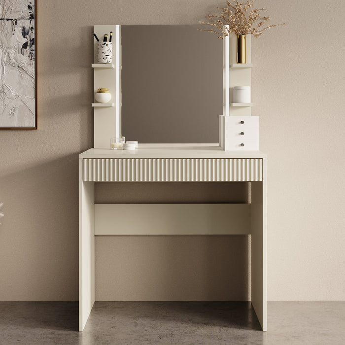 Meubella - Delaware - Kaptafel - Beige - 80x40 cm