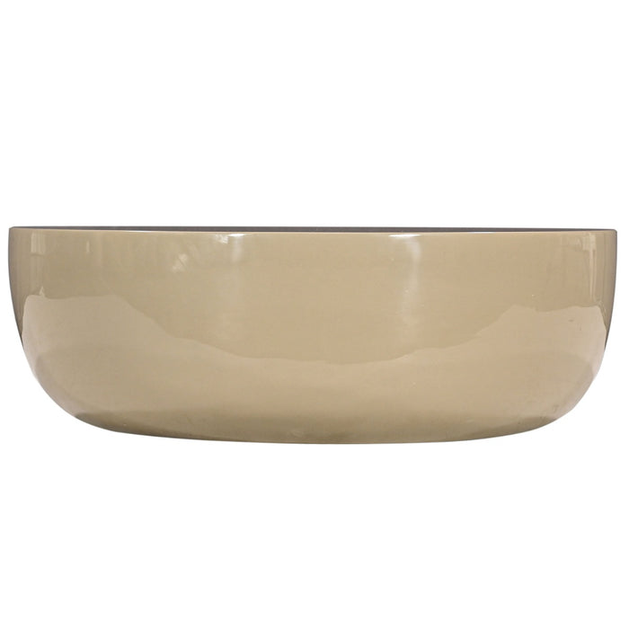 Giga Meubel - Salontafel - Beige Glossy - Ø70x25cm - Kevin