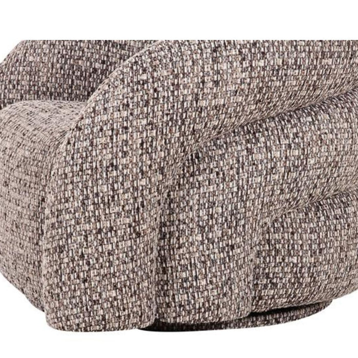 DÉJA Living - Draaifauteuil - Taupe Stof - 94x83x70cm - Bodø