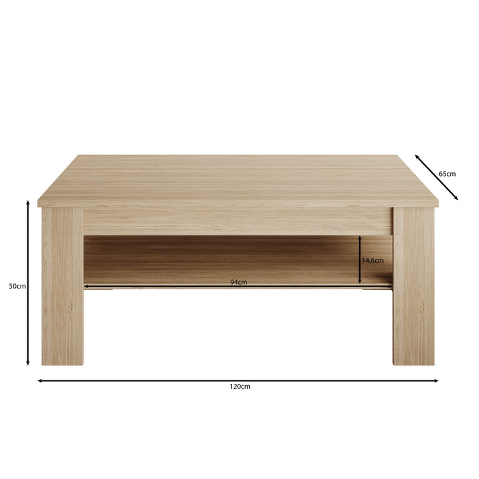 Meubella - Cayuga - Salontafel - Eiken