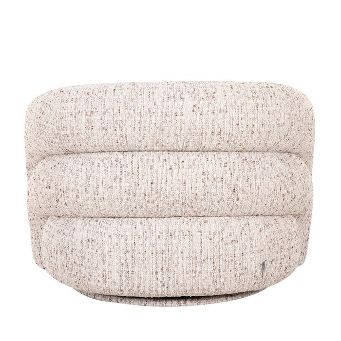 DÉJA Living - Draaifauteuil - Beige Stof - 94x83x70cm - Bodø