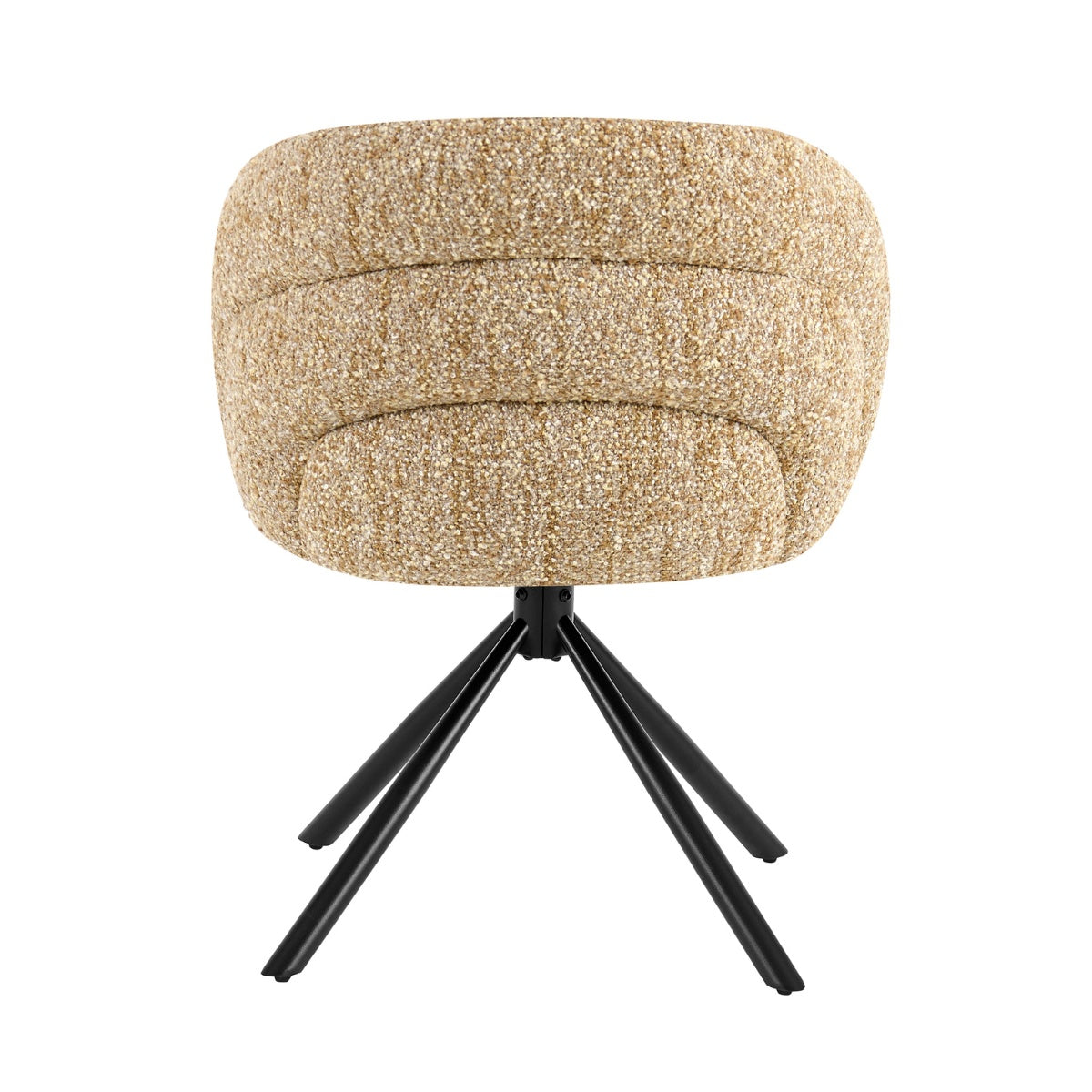 Giga Meubel - Eetkamerstoel Taupe - Draaibaar - Emilia - Set van 2