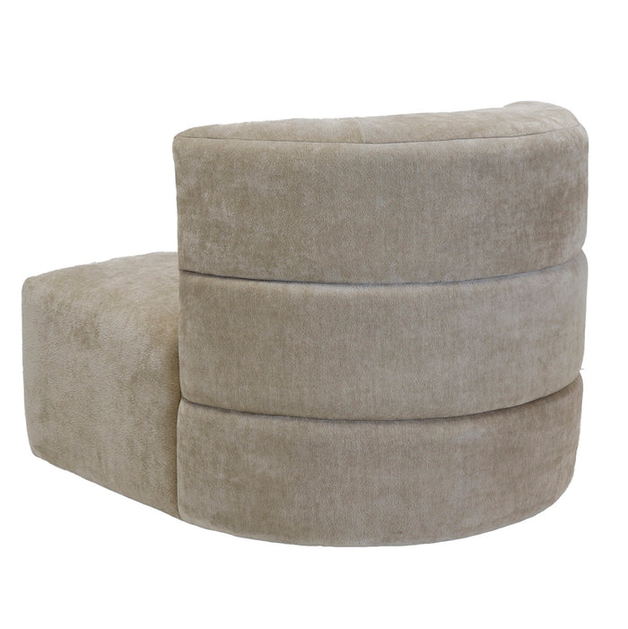 DÉJA Living - Draaifauteuil Beige Stof - 88x95x75cm - Ethan