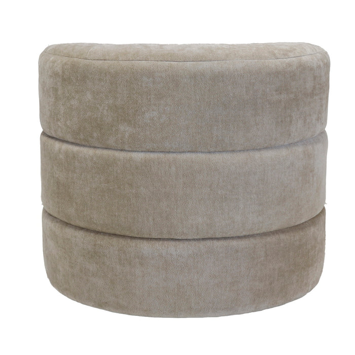 DÉJA Living - Draaifauteuil Beige Stof - 88x95x75cm - Ethan