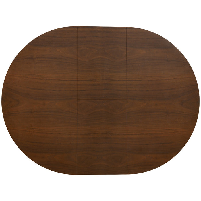 Giga Meubel - Eettafel - Walnoot - Uitschuifbaar - Ø120|160cm - Sivan