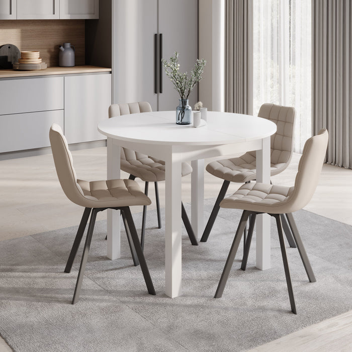 Meubella - South - Eetkamertafel - Wit