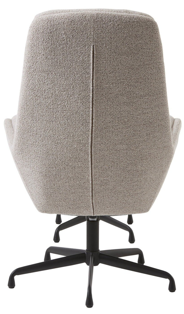 Hygge Interiors Sifton Taupe Bouclé Relaxfauteuil en Voetenbank Set