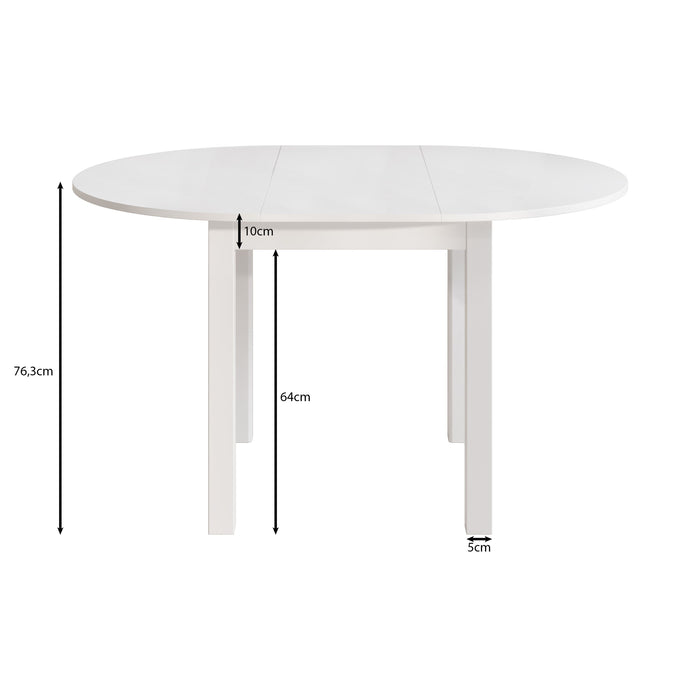 Meubella - South - Eetkamertafel - Wit