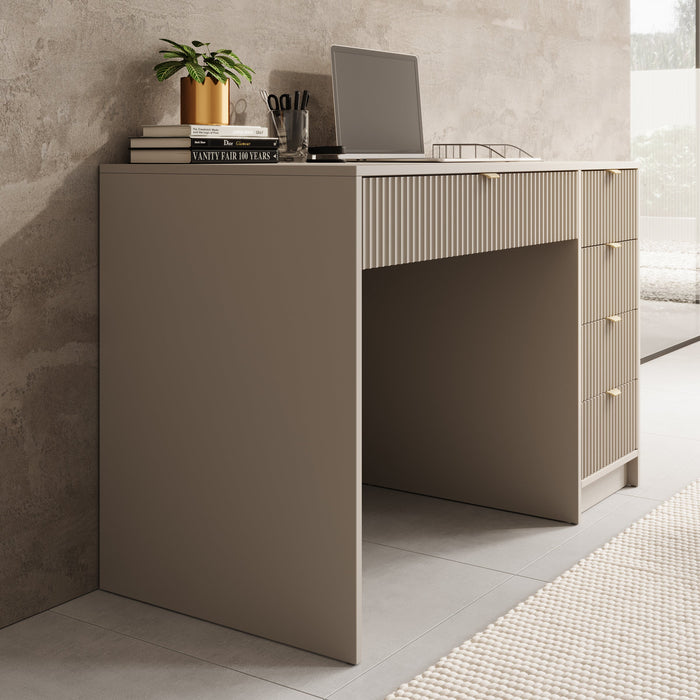 Meubella - Bureau Tavares - Beige - 120 cm