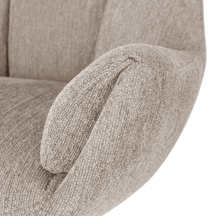 Calicosy - Fauteuil ODETTE - H89 cm - Gewatteerde stof