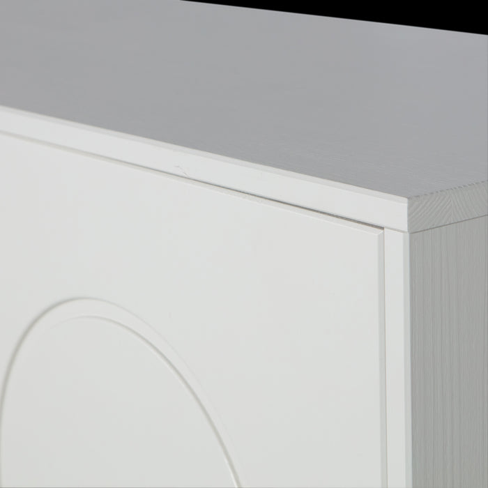 WOOOD Xina Lage Kast - Grenen - Wolkengrijs - 149x90x40