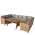 Giga Living - 9-Zits Loungeset - Naturel Rotan - Ventura