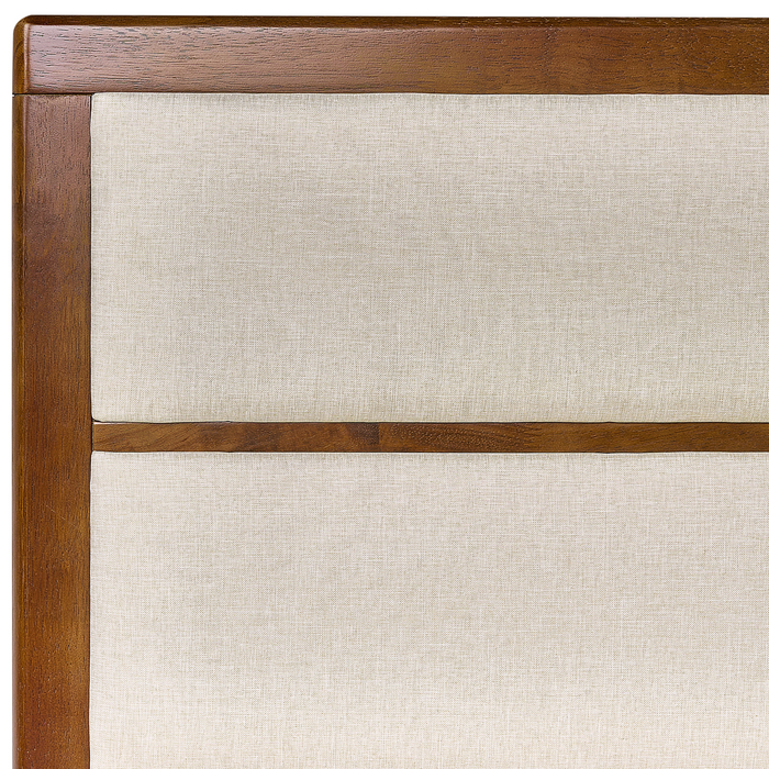 Beliani - POISSY - Tweepersoonsbed - Lichtbeige - 180 x 200 cm - MDF