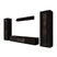 Meubella - Wandmeubel Capone - Zwart