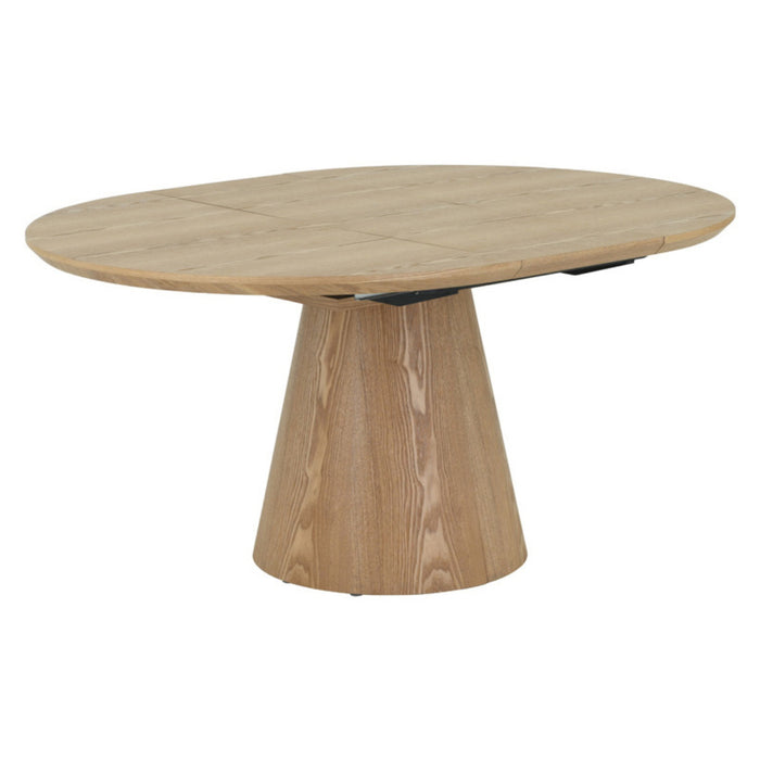 Giga Meubel - Eettafel - Naturel - Uitschuifbaar - Ø120|160cm - Sivan