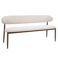 Giga Meubel - Eetkamerbank - Beige|Walnoot - 200x55x77cm - Alexia